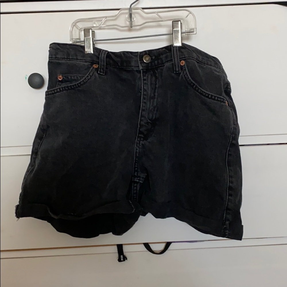 Basic black high waisted shorts